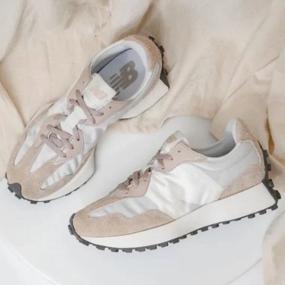 NEW BALANCE 327 Casual Women's Sneakers Shoes White Birch Summer Fog various sz - Picture 10 of 10